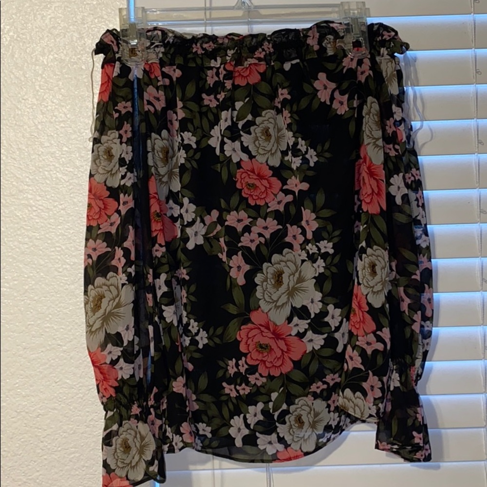 INC shoulder blouse